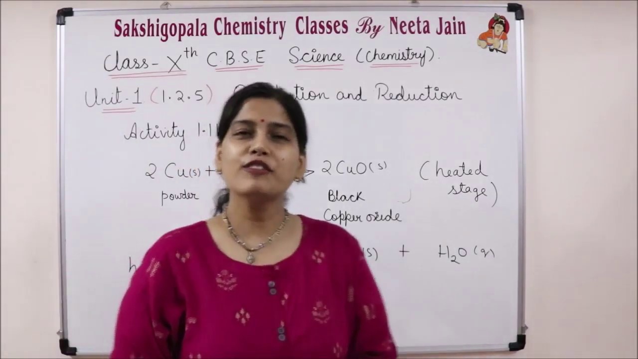 oxidation reduction redox reaction chemical reaction and equation CBSE class 10 chemistry