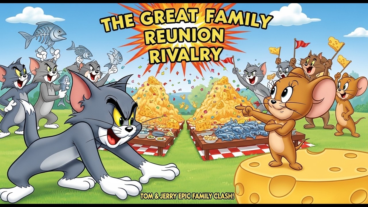 THE GREAT FAMILY REUNION RIVALRY|TOM & JERRY CHAOS WITH MUSCLES, TUFFY & UNCLE PECOS HASHOO BABA FRC