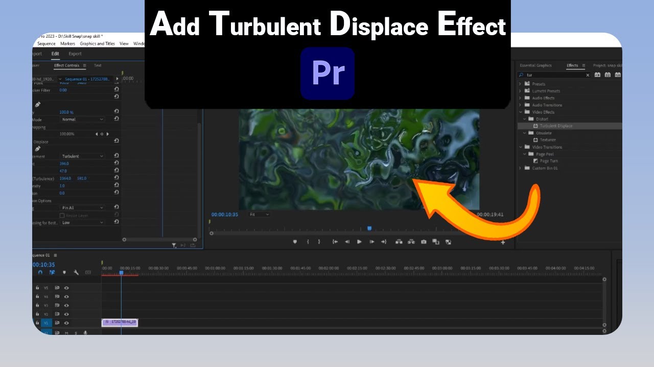 How to Add Turbulent Displace Effect on Premiere Pro [NEW]