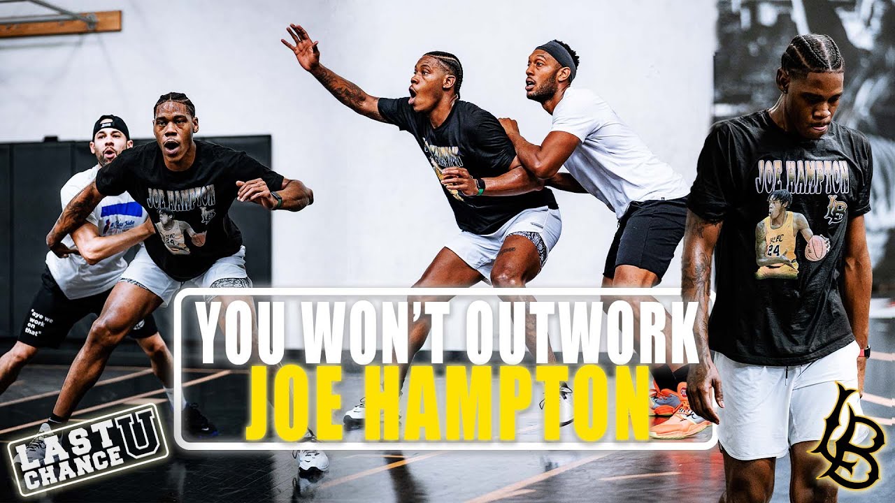 Netflix Star of Last Chance U Basketball Joe Hampton Full Workout with Pro’s Vision |  MUST WATCH!!!