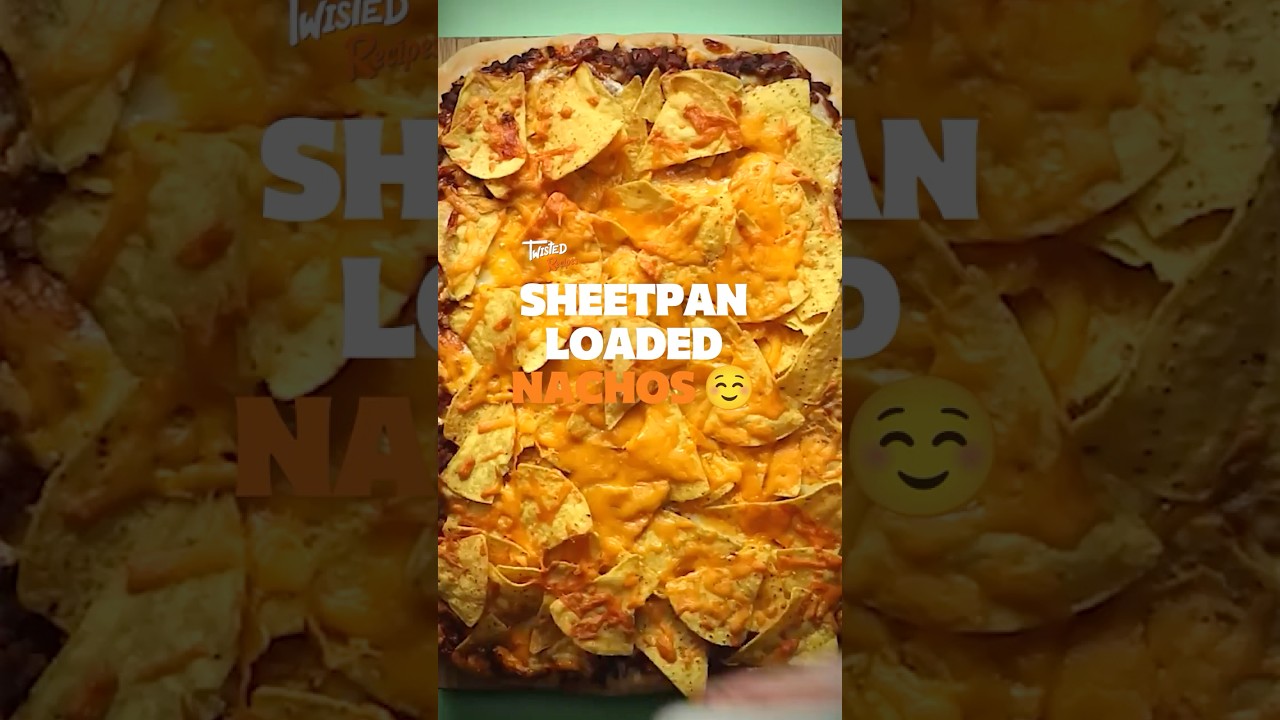 The Ultimate Sheet Pan Loaded Nachos! 🧀🔥 #loadednachos #sheetpanrecipes #nachos