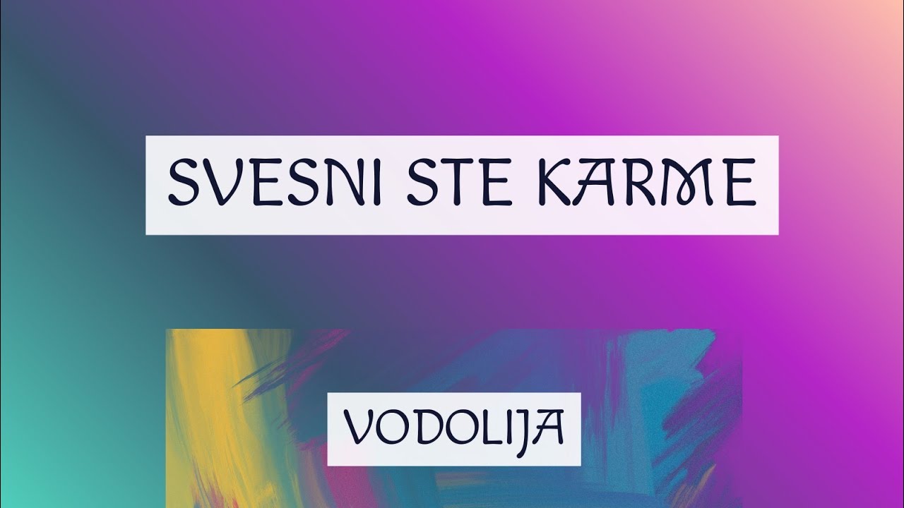 VODOLIJE FEBRUAR - SVESNI STE KARME, I SVOJE I TUĐE
