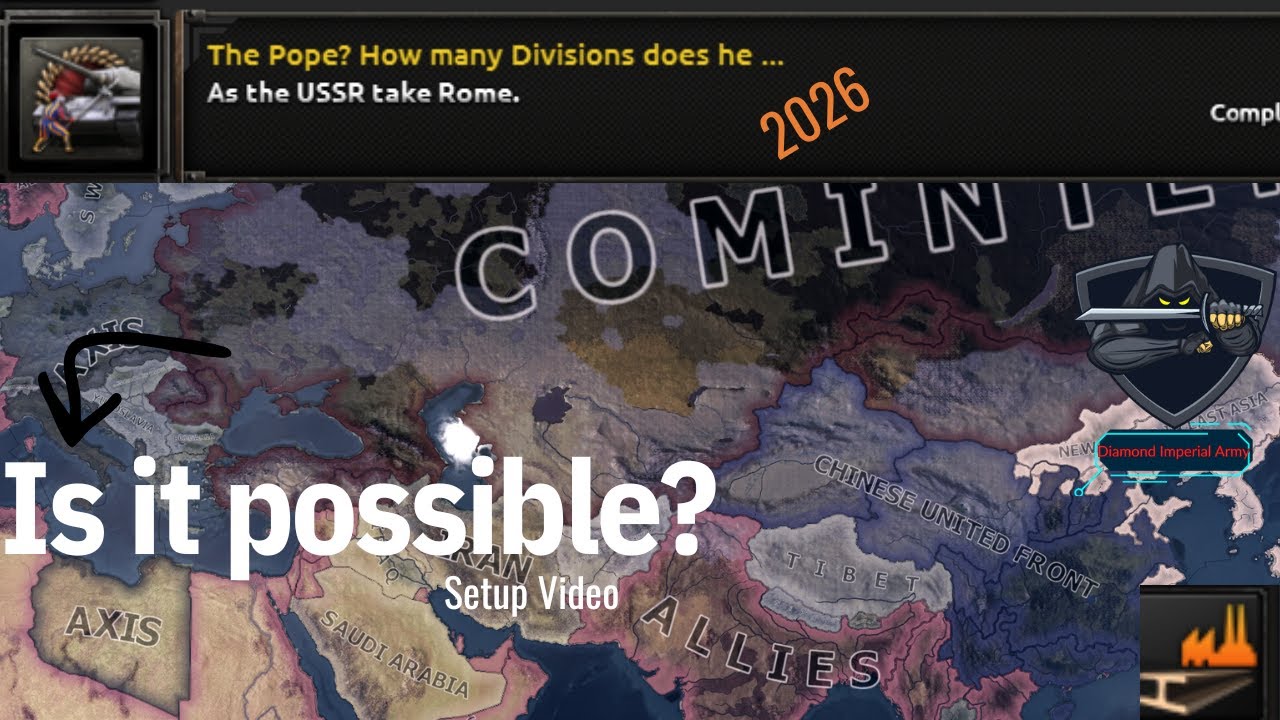Is it possible to get The pope How many Divisions Does He have in 2026 Part1 |Hearts of Iron4(Hoi4)