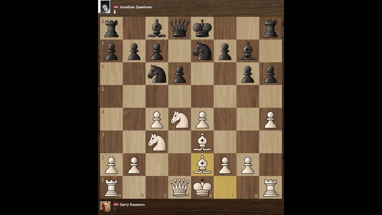 Garry Kasparov vs Jonathan Speelman | Barcelona 1989
