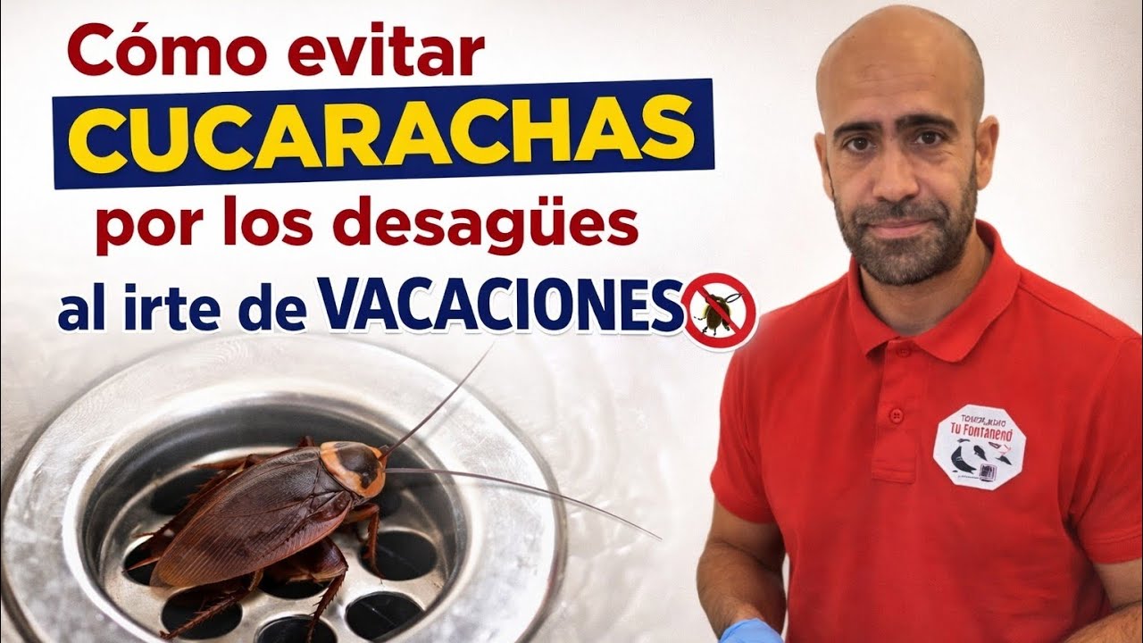 Cómo evitar CUCARACHAS por los desagües al irte de VACACIONES 🪳🚫