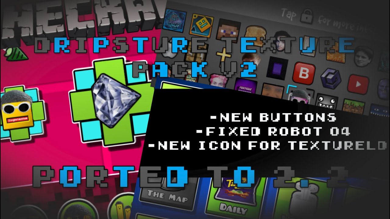 Dripsture v2 Texture Pack (Ported to 2.2) Geometry Dash 2.2