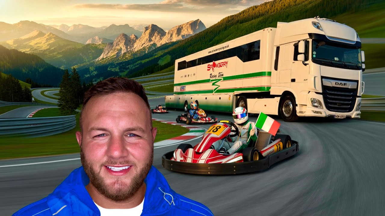 Trucking Part 2 - England to Italy, The Ultimate Motorsport Trucking Journey. Karting team.