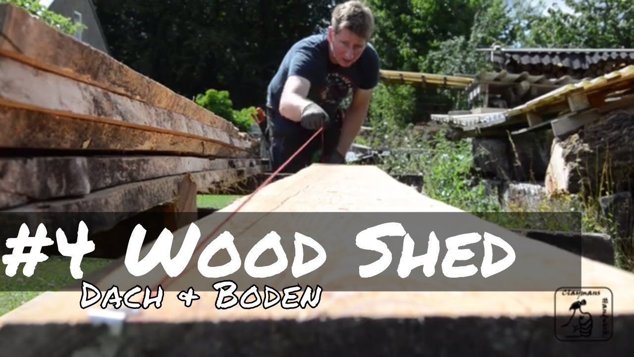 #4 Dach eindecken mit alten Ziegeln, Zierbrett - Giebel - First, sowie der Lagerboden | Holzlager