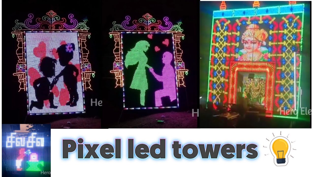 Pixel led towers🌠
