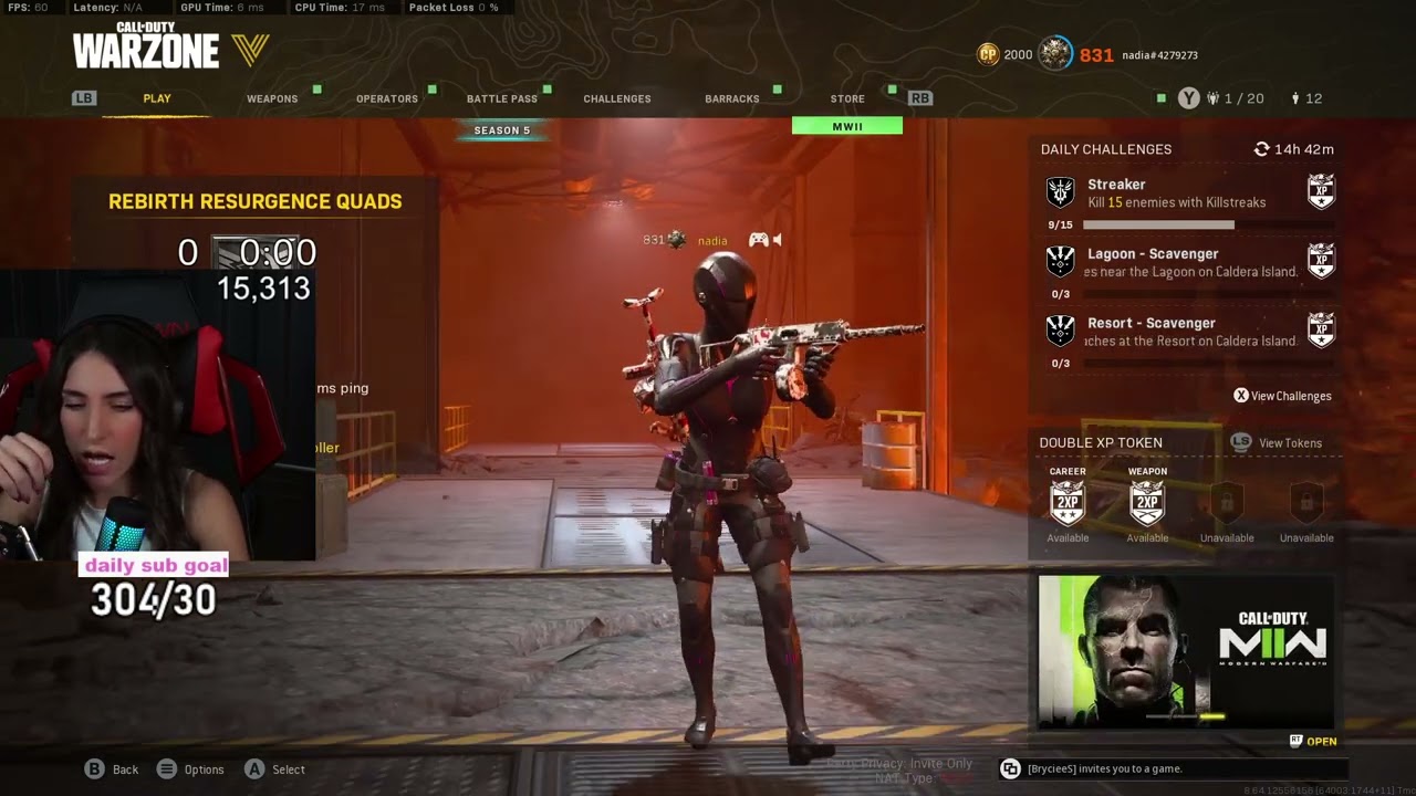 NADIA GETS BANNED FOR THE SECOND TIME IN WARZONE (SHADOWBANNED)