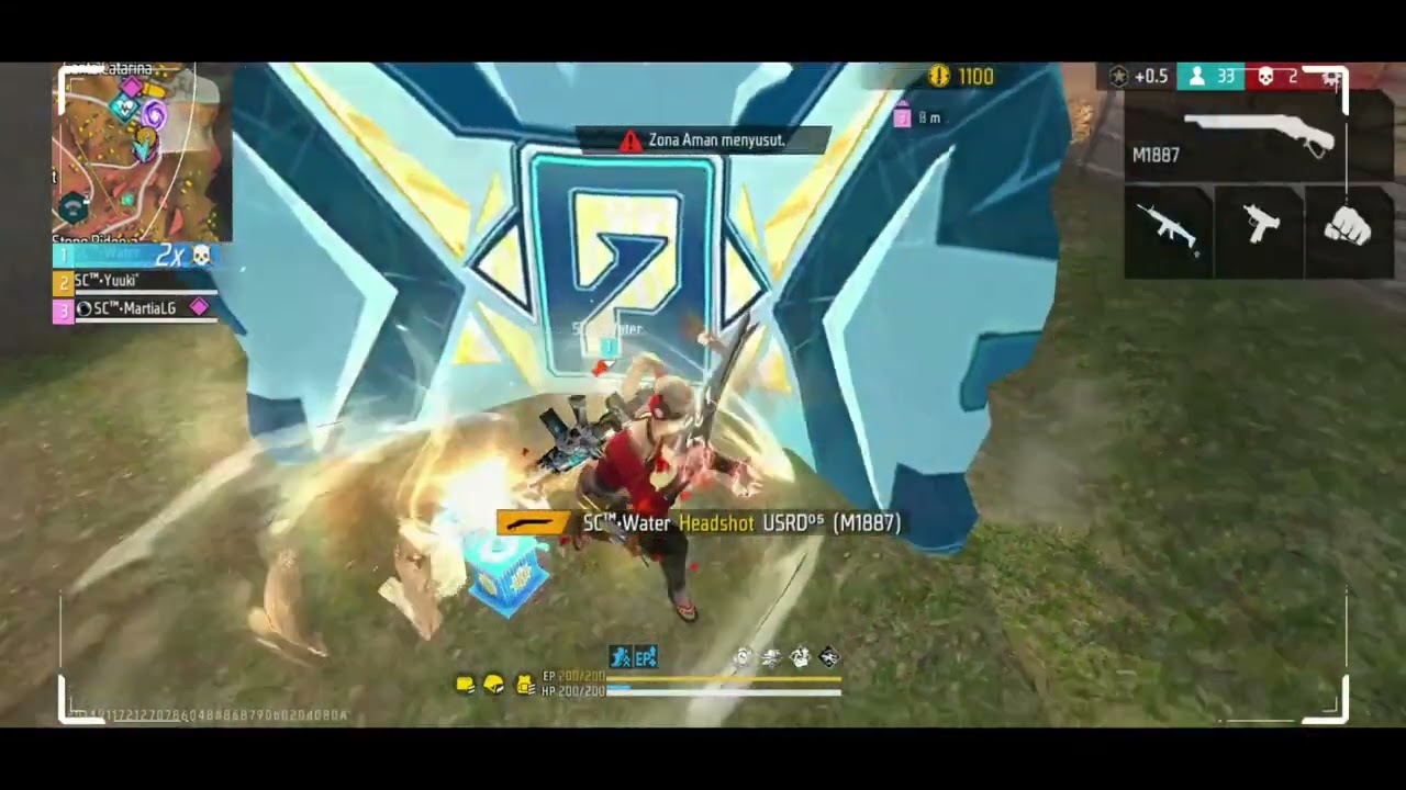 ❗Jos🔥☠️ Bantai² musuh dapat 9 Kill ☠️🔥 dalam 1 video di Map Kalahari ❗| FREE FIRE