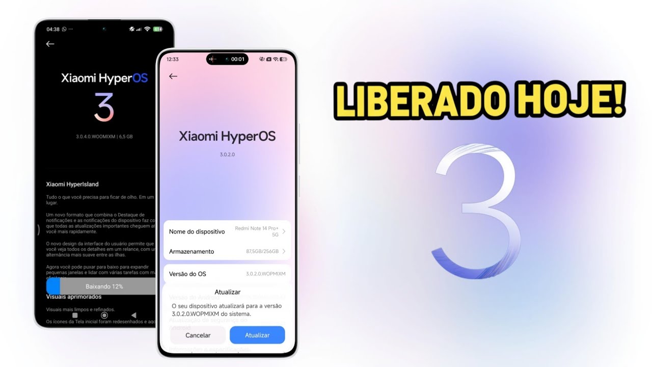 GRANDE LOTE! HyperOS 3.0 Global Oficial: SAIU uma NOVA RODADA de ATUALIZAÇÕES