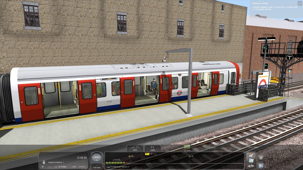 Train Simulator 2020: Metropolitan line. Baker Street-Watford (All stations) 4K