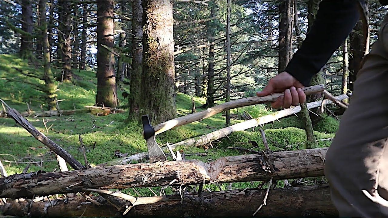 Carving a Wilderness Handle for my Cold Steel Trail Hawk Tomahawk