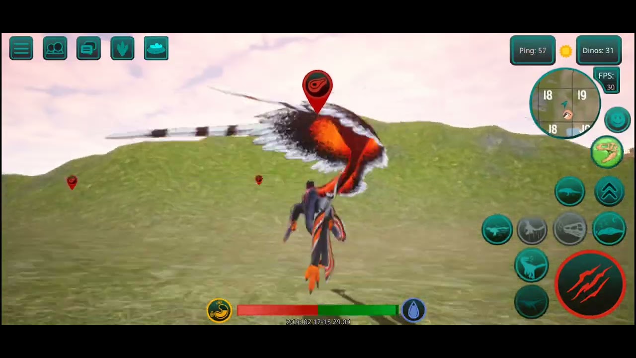 gameplay com o novo dinossauro (THE CURSED ISLE) #thecursedisle #dinosaur