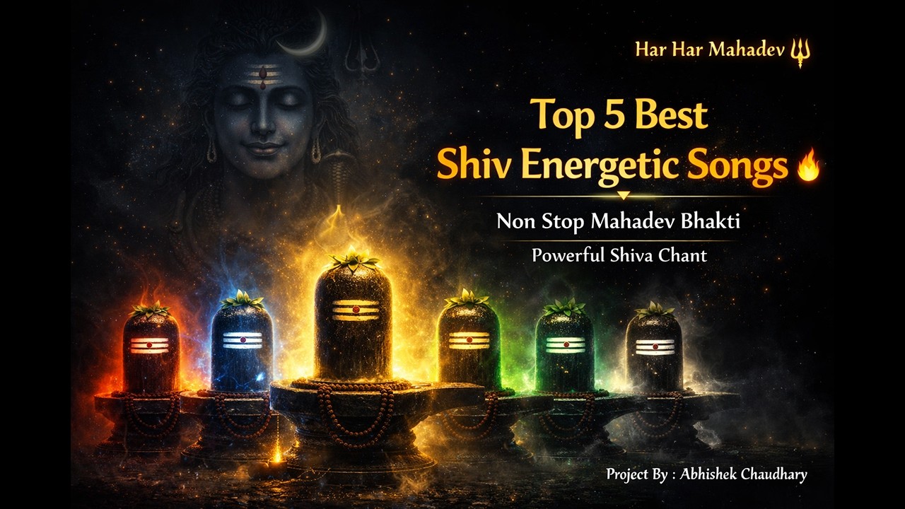 Top 5 Best Shiv Energetic Songs 🔥 Non Stop Mahadev Bhakti | Powerful Shiva Chant | Har Har Mahadev