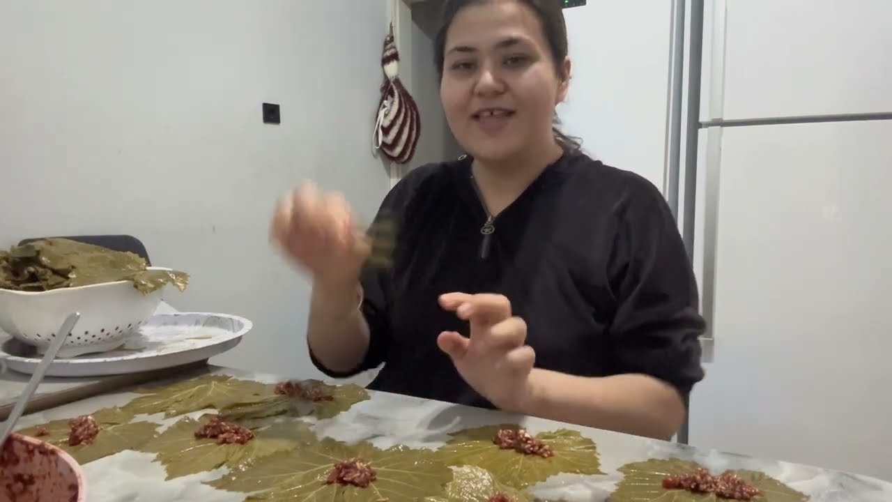 Misafir hazırlığı yapıyorum - Sarma , kuru dolma , makarna salatası ,yalancı tiramisu