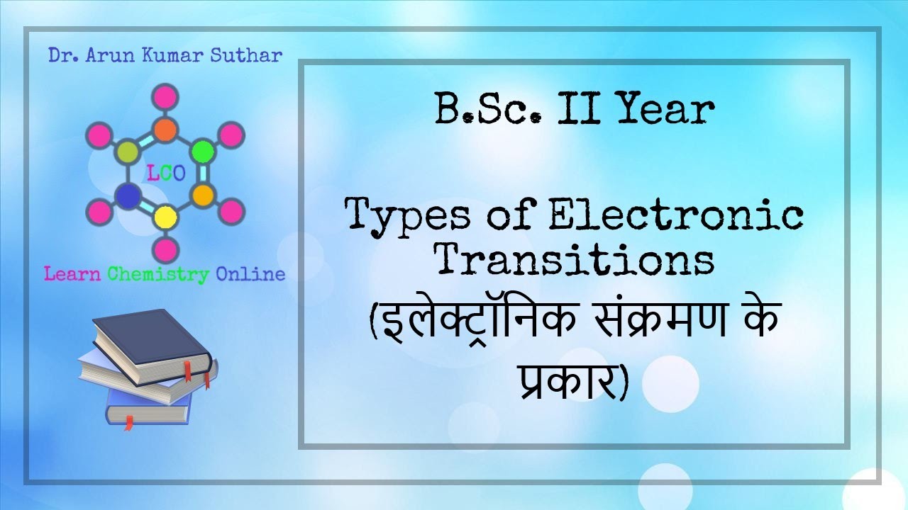 B.Sc. II Year | Types of Electronic Transitions | इलेक्ट्रॉनिक संक्रमण के प्रकार