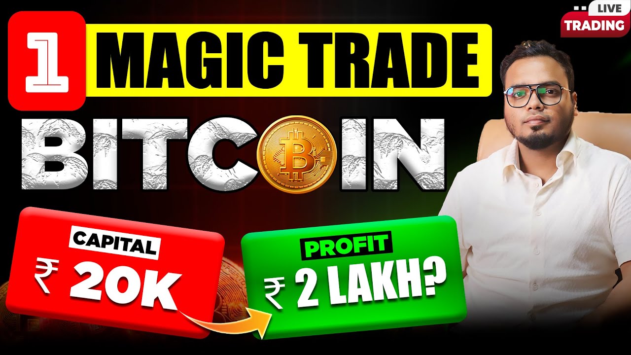 Live Trading : 20K to 2 Lakh?! My Bitcoin Magic Trade