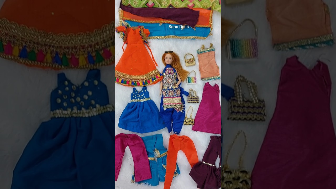 Barbie doll salwar suit collection - Part 1