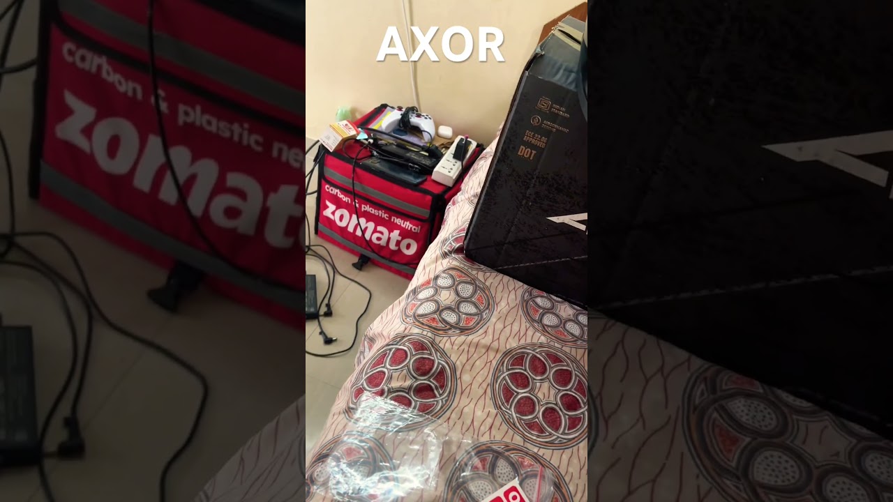 Axor apex solid Black.     #axorhelmets #axor #review #motovlog #ns200 #mustwatch #like #suscribe