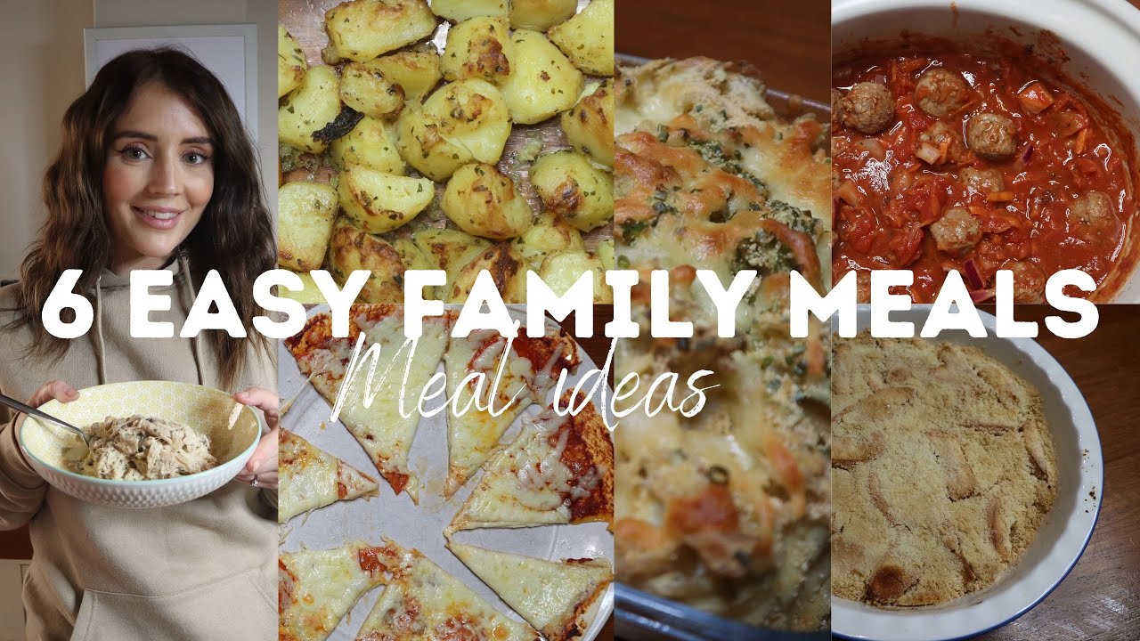 6 FAMILY MEAL IDEAS & 2 DESSERTS | SLOW COOKER MEALS + SIMPLE RECIPES