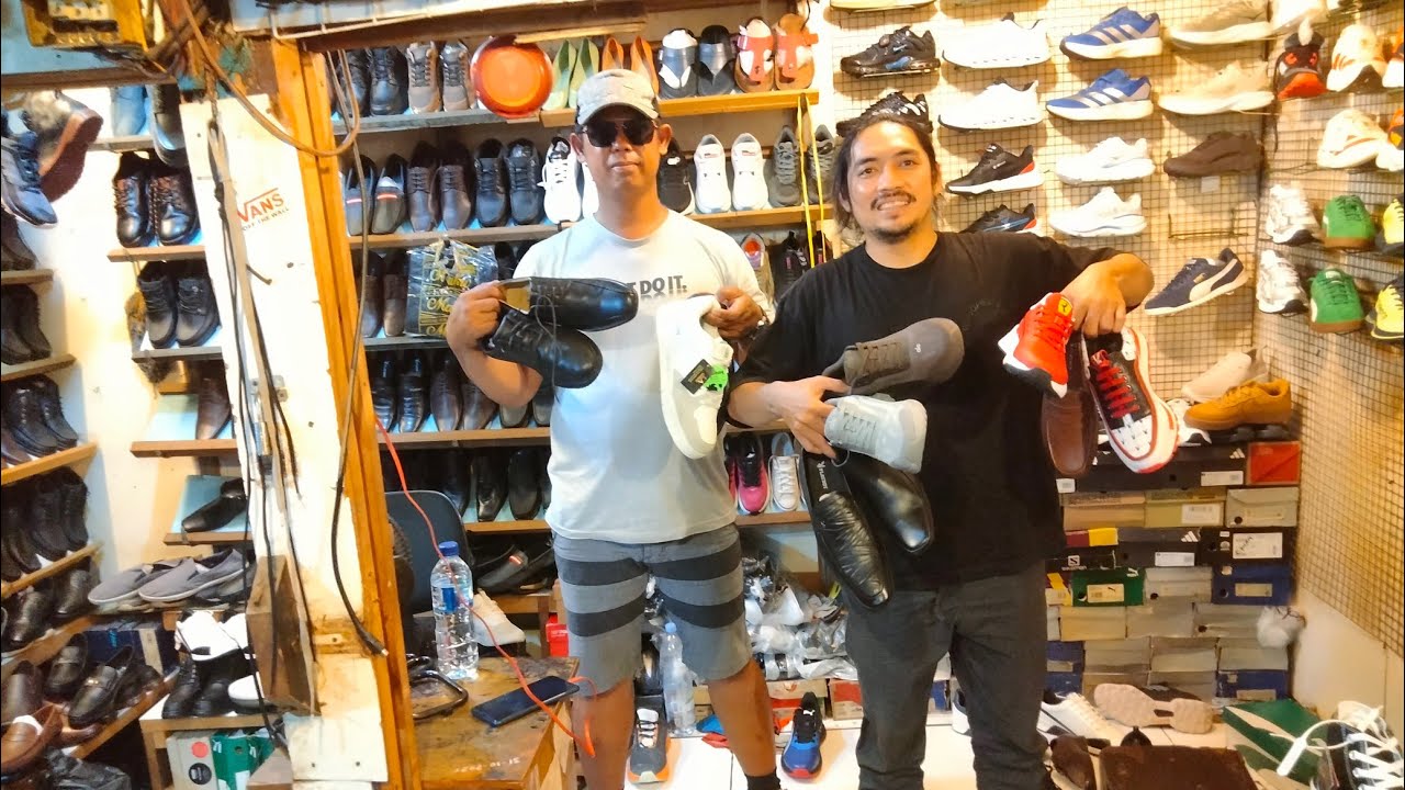 WOW ‼️ MURAH MURAH INI SEPATU BRANDED DI PASAR PONCOL || KIOS BANG KIKI