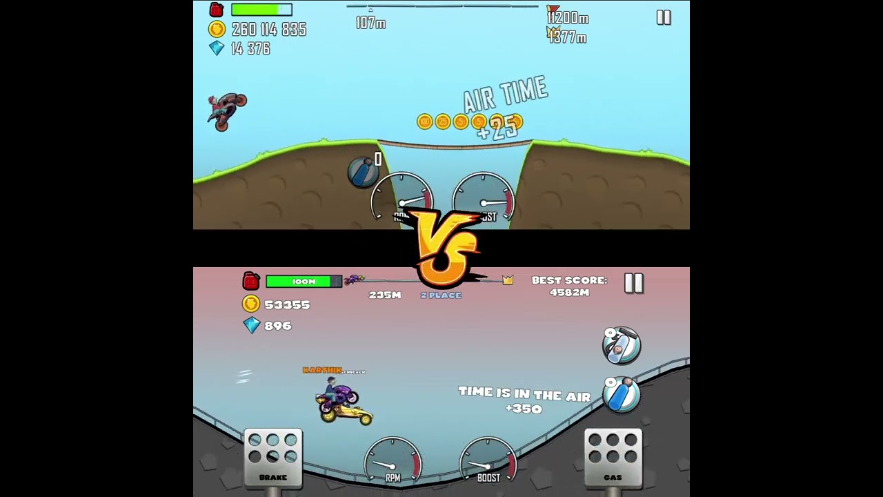 Hill Climb Racing ONLINE MULTIPLAYER vs OFFLINE