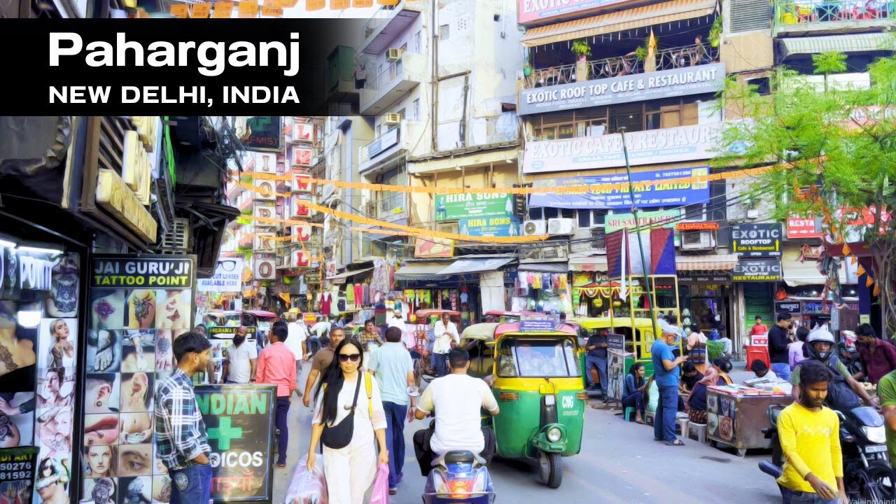 Walking in India - Paharganj | Paharganj Market Delhi, New Delhi 🇮🇳