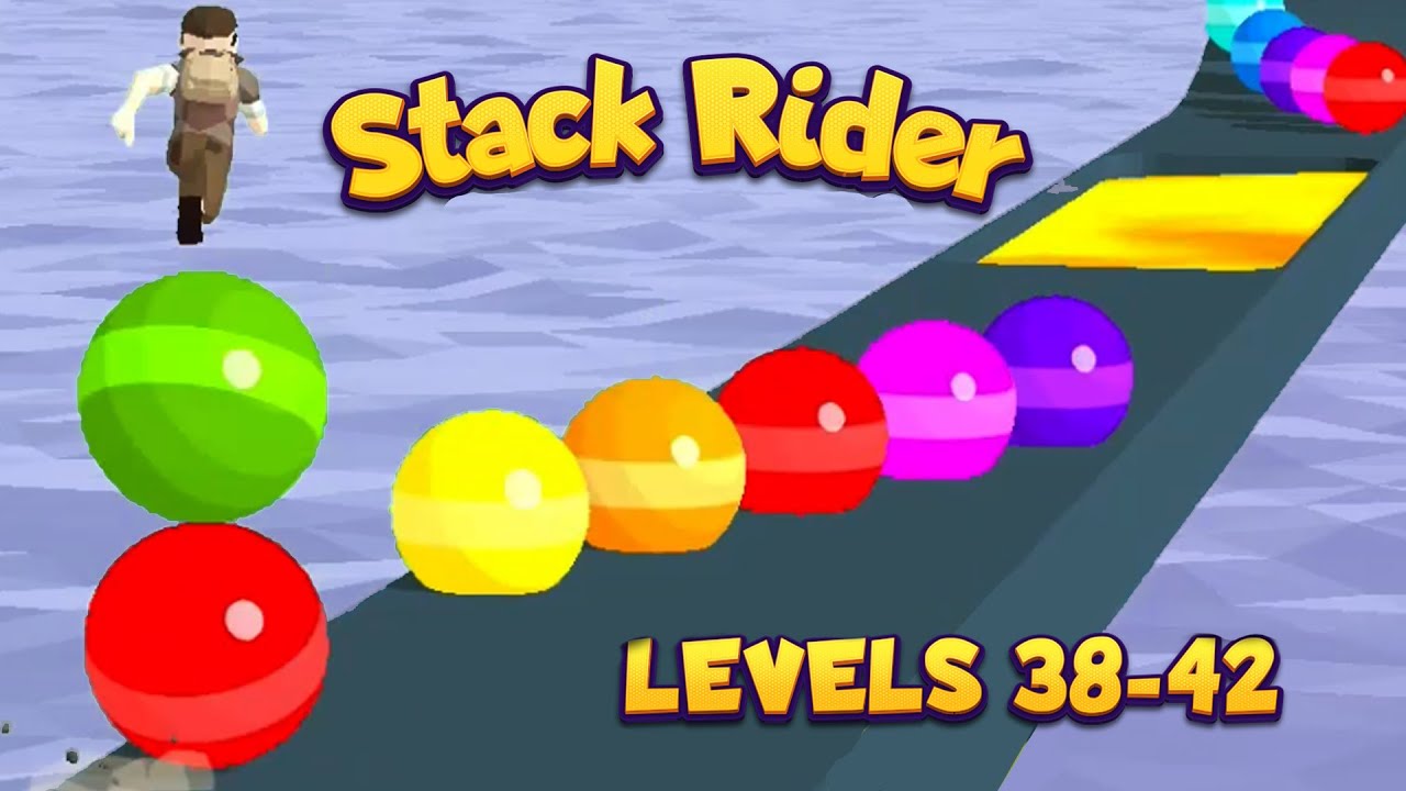 Stack Rider All Levels 38-42 Gameplay iOS & Android Games