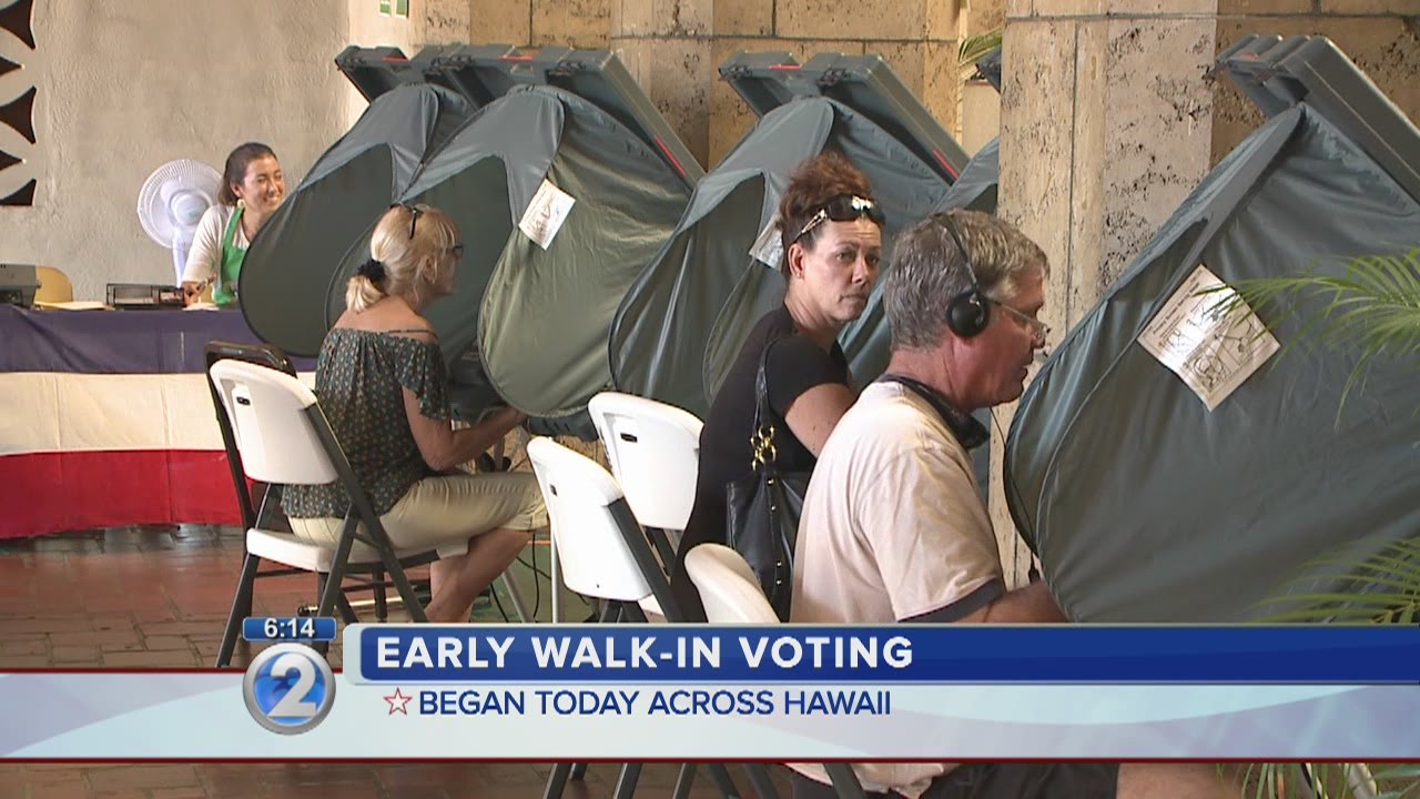 Early walk-in voting begins