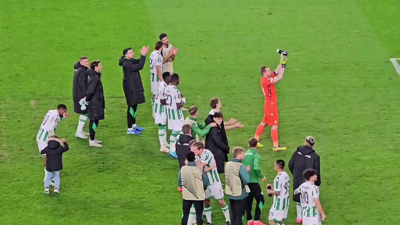 Így tombolt a Fradi tábor a lefújás után // Ferencvárosi TC - OGC Nice // EL //2024.10.24.