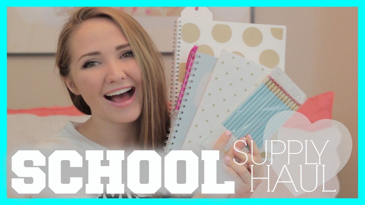 SCHOOL SUPPLY HAUL + ORGANIZATION TIPS | Kenzie Elizabeth