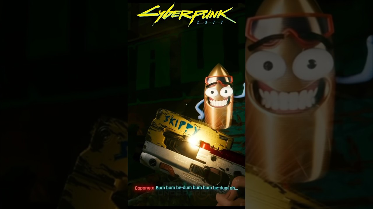 🔫 Arma CAPANGA em Cyberpunk 2077 #cyberpunk2077 #dicascyberpunk2077 #cyberpunk #games