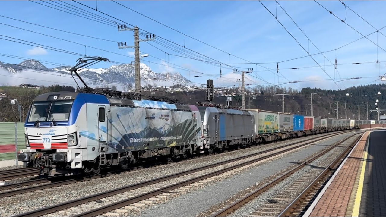🇦🇹Zugverkehr/Trains at Kundl 24.02.24