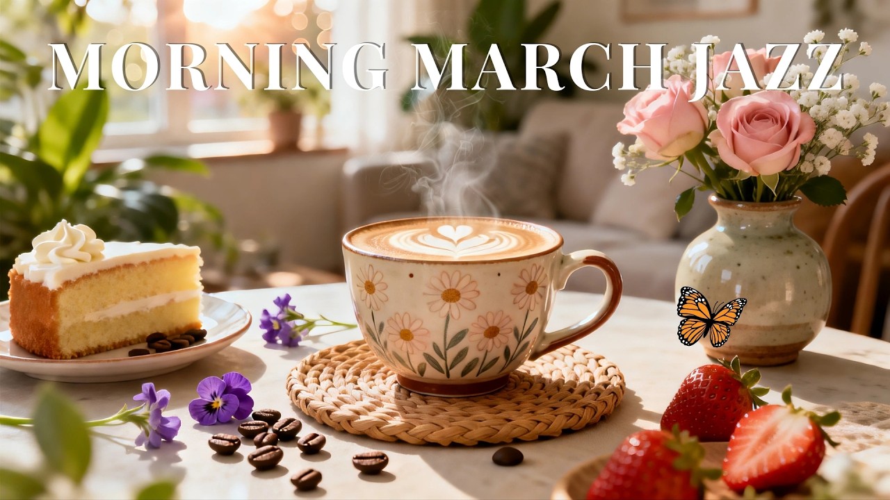 Spring Morning Jazz ~ Positive Bossa Nova Cafe Music & Delicate Jazz Cafe for Relaxing, Working