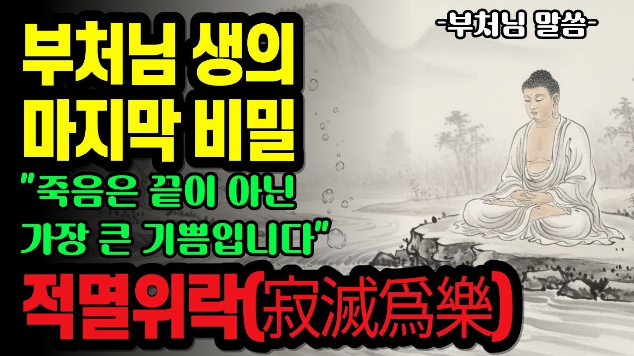 부처님과 함께 걷는 마지막 골목의 빛: 적멸위락(寂滅爲樂)