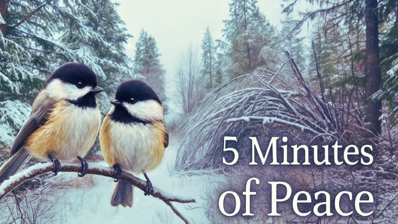 Walk in Fresh Snow: 5 minutes of peace #natureinspired