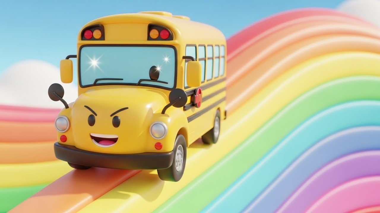 Счастливый автобус едет по Радужной дороге 🚌🌈✨ | Мультфильм для детей и весёлые приключения