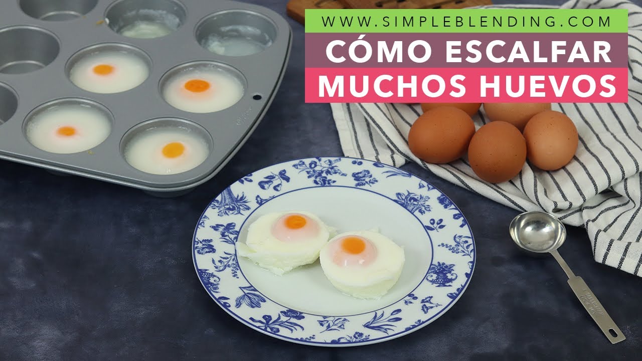 CÓMO ESCALFAR MUCHOS HUEVOS A LA VEZ | Huevos escalfados en el horno | Huevos escalfados saludables