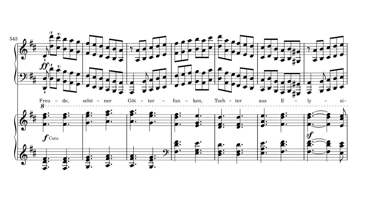 Beethoven-Liszt: Symphony No. 9, transcribed for 2 pianos, S. 657 (McCawley/Wass)