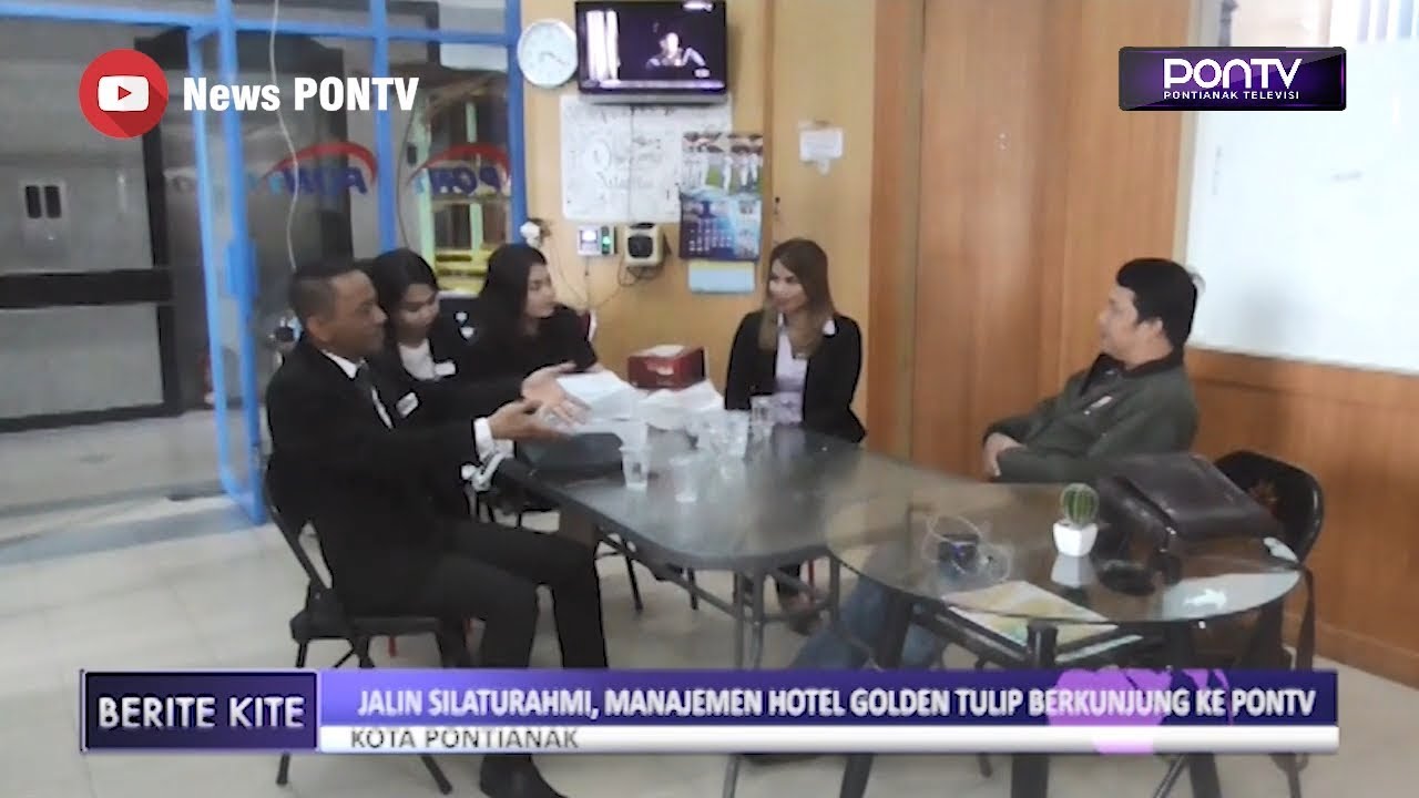 Jalin Silaturahmi, Manajemen Hotel Golden Tulip Berkunjung Ke PONTV