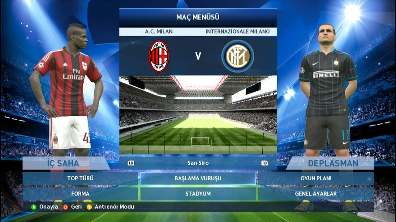 PES 2015 / AC Milan - FC Inter / Xbox 360