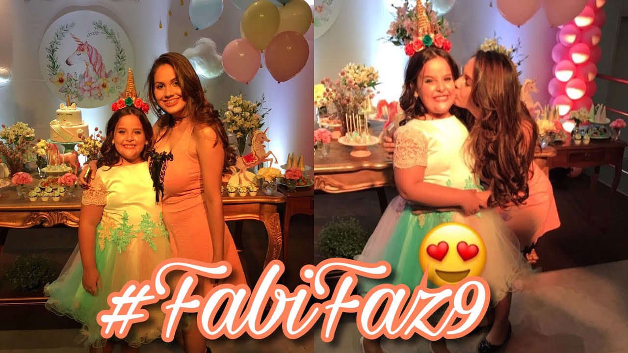 VLOG - FESTA DE UNICÓRNIO DA FABI LANDIM #FabiFaz9