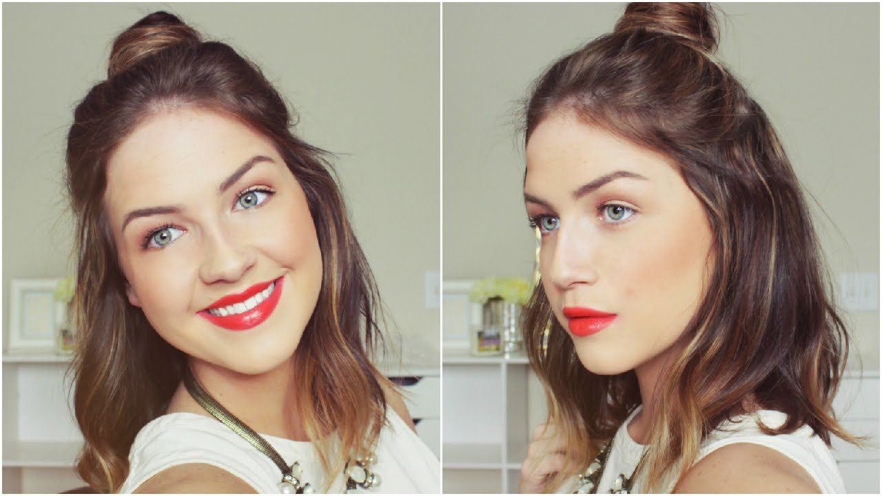 Half-Up Half-Down Top Knot Hair Tutorial | LoveShelbey