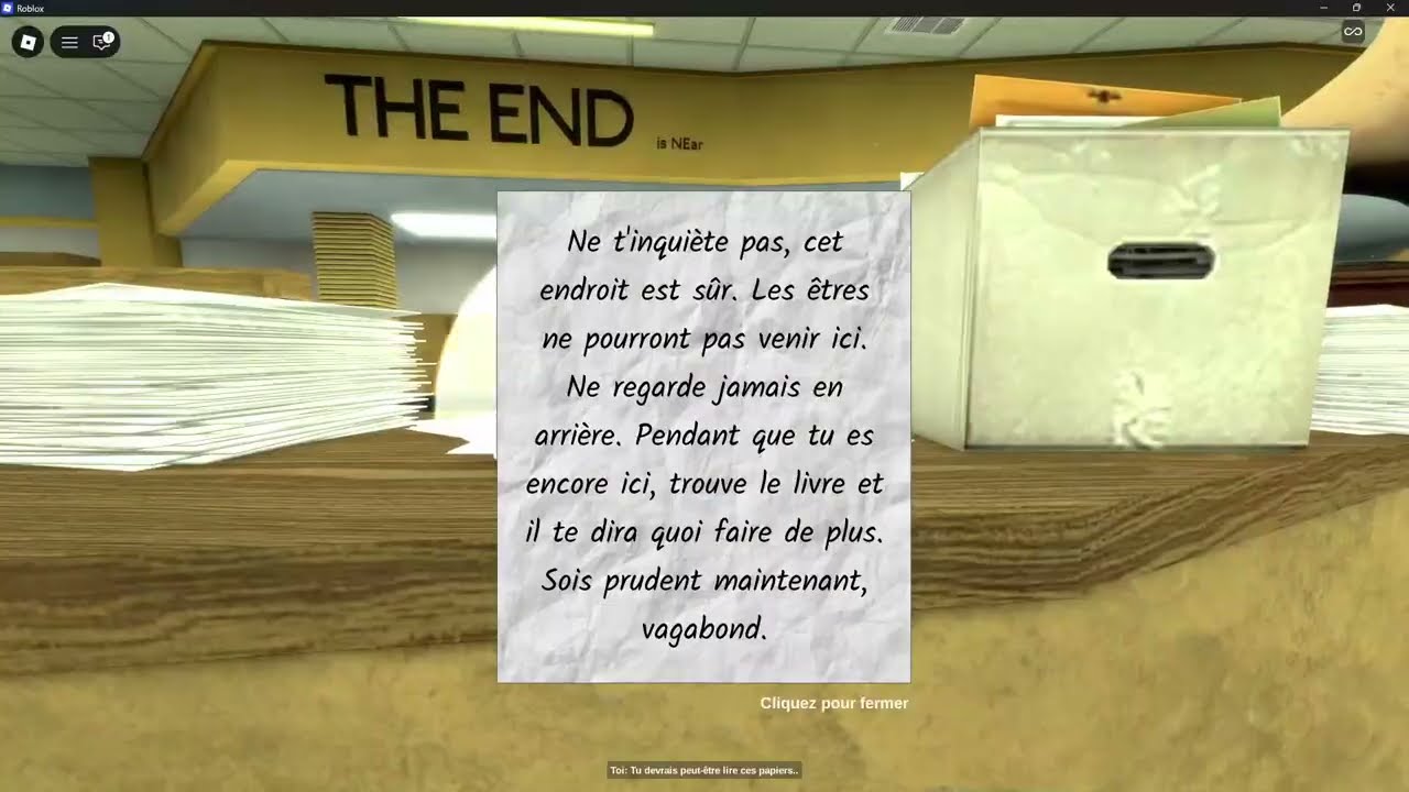 J'ai essayé de m'échapper des Backrooms
