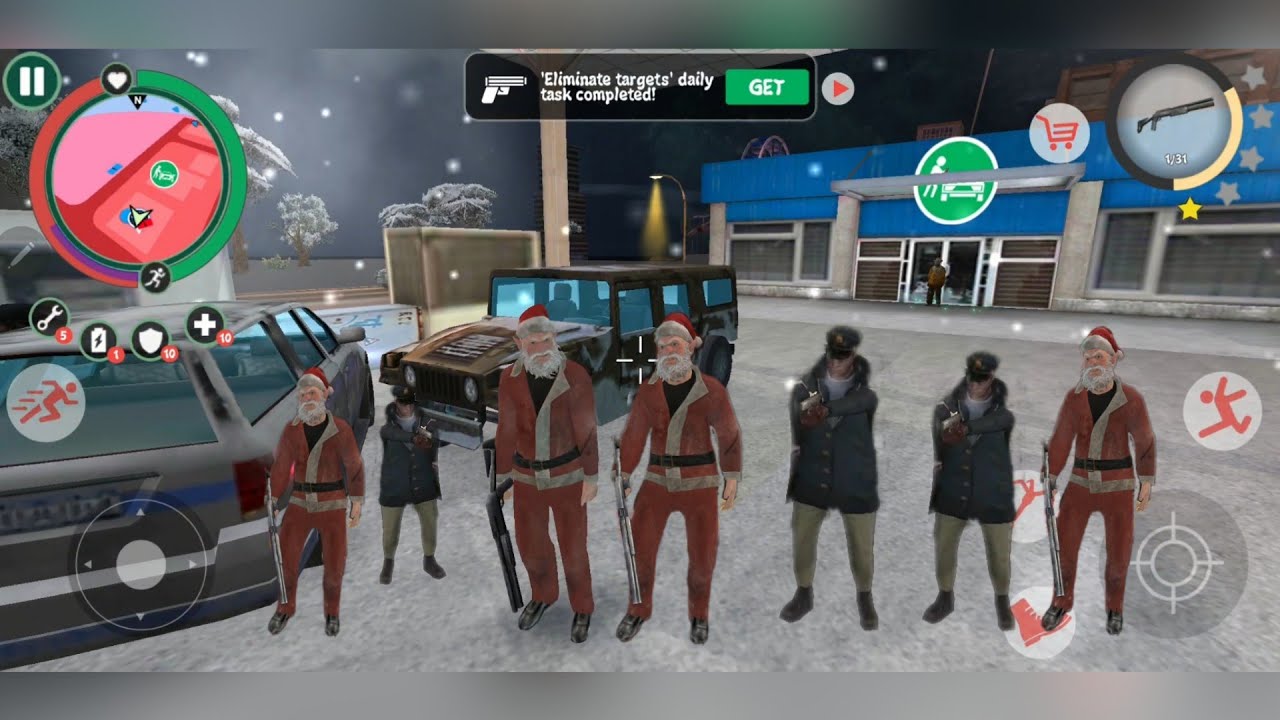 Crime Santa | I am delivering the stolen army car | Android GamePlay @elliotNaxeex