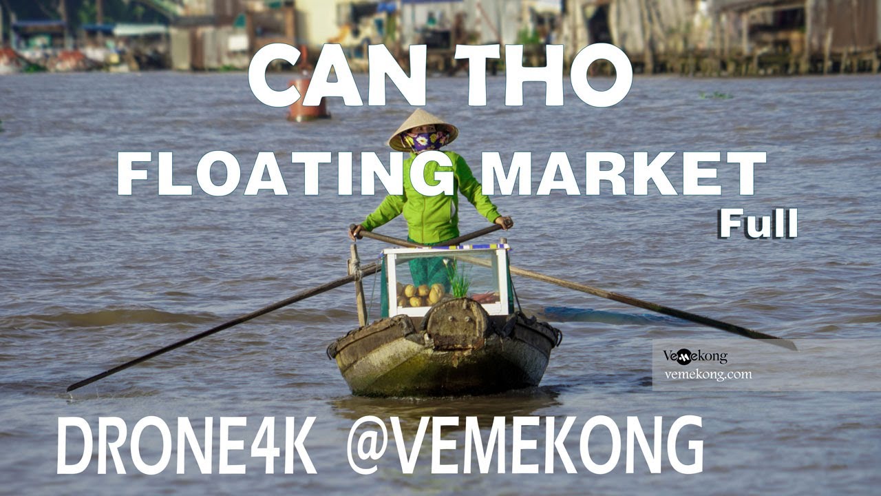 Best of Cai Rang Floating Market, Can Tho, Mekong Delta, Vietnam | Drone4K | Vemekong.com