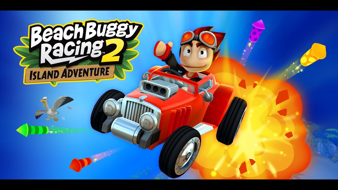 jugando beach buggy racing 2 island adventure por primera ves