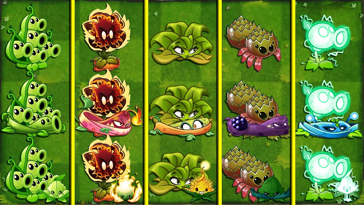 PVZ 2 - 5 лучших комбинаций: Битва растений, лозы и мяты - Кто победит?